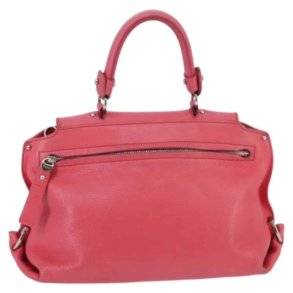 Salvatore Ferragamo Pre-owned Leather handbags Pink Dames