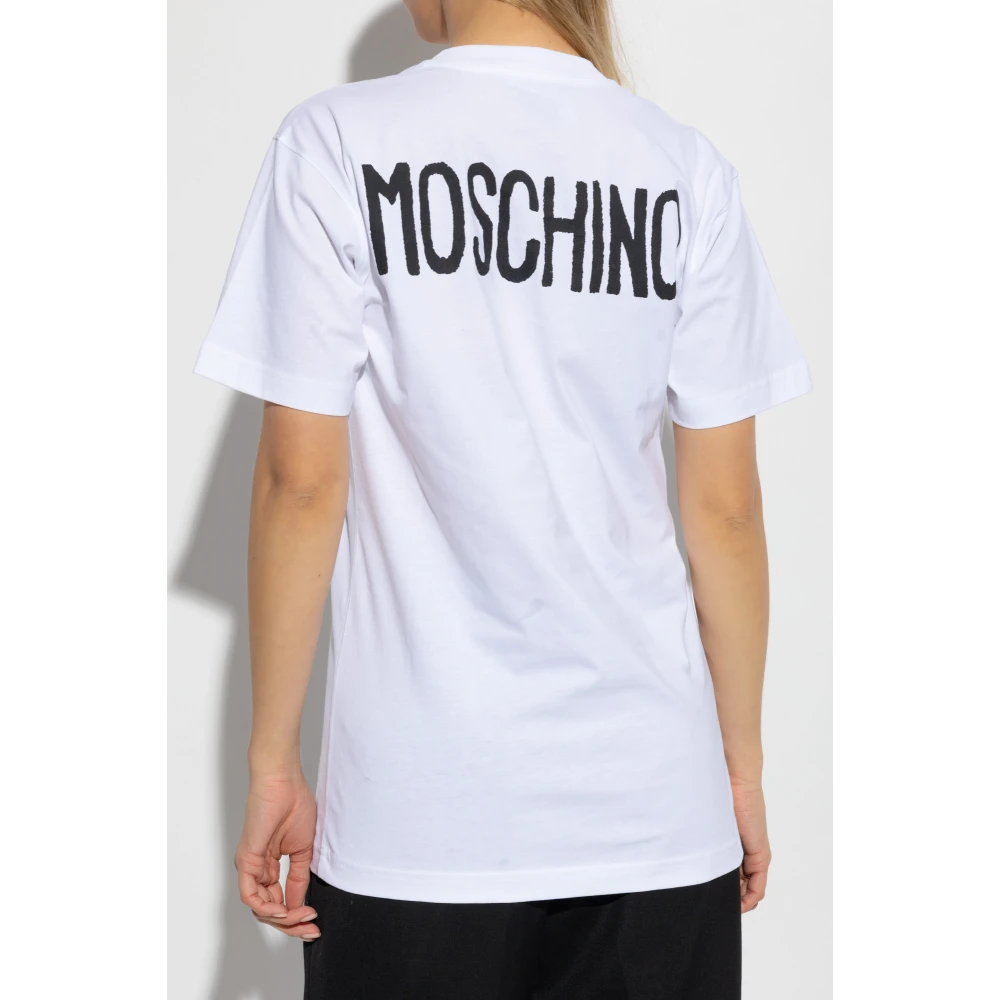 Moschino T-shirt met print White Dames