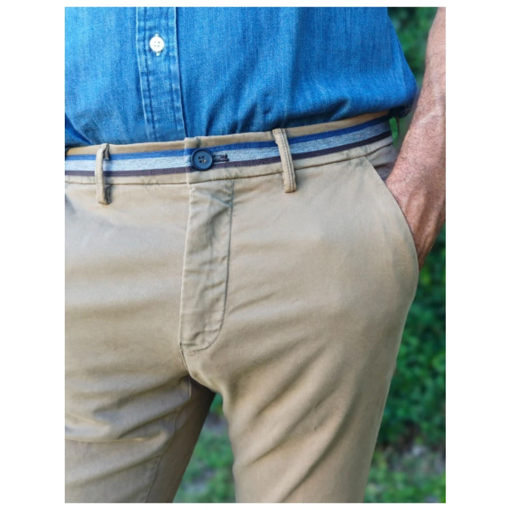 Mason's Slim Fit Chino Broek Beige Heren