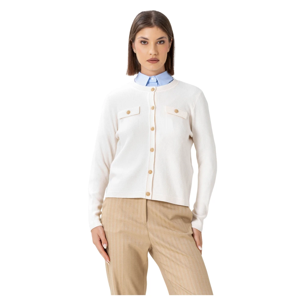 Kocca Women's Beige Cardigan Florenzax - Cardigans - Xl - Knitwear
