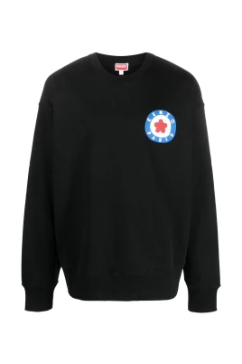 Sweatshirt i bomull med logotryck