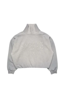 Fleece sweatshirt med logotyp