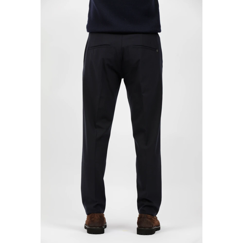 Dondup Wollen Technische Pablo Broek Blue Heren