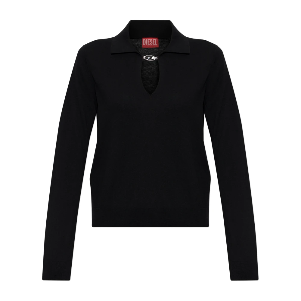 Diesel - M-Lilli Poloshirt - Tops - Damen - Schwarzk - L - Bild 8