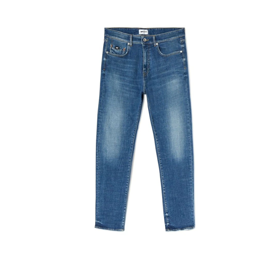 GAS Ren Indigo Casual-Chic Jeans Blue, Herr