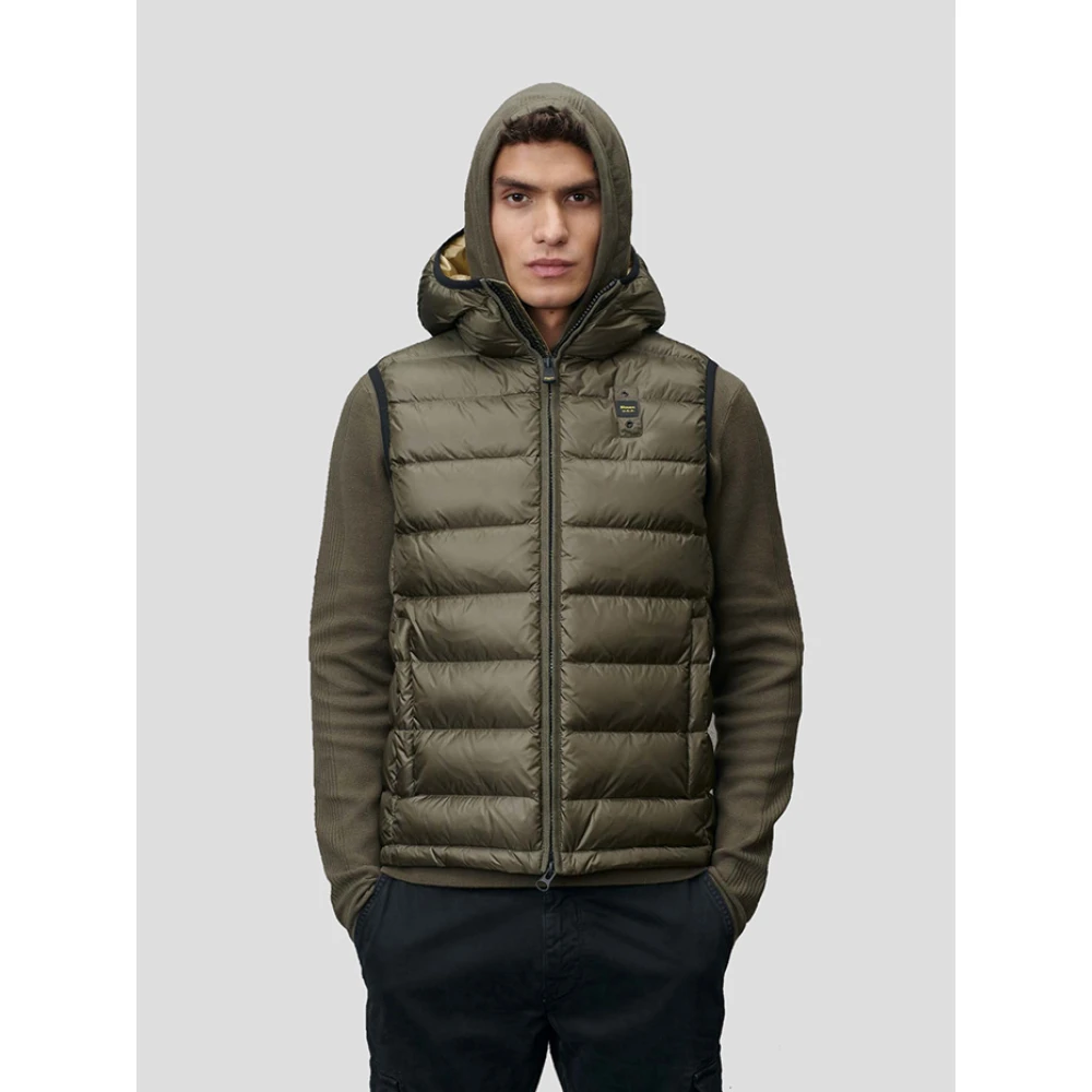 Blauer Groene Hooded Vest Arden Model Green Heren