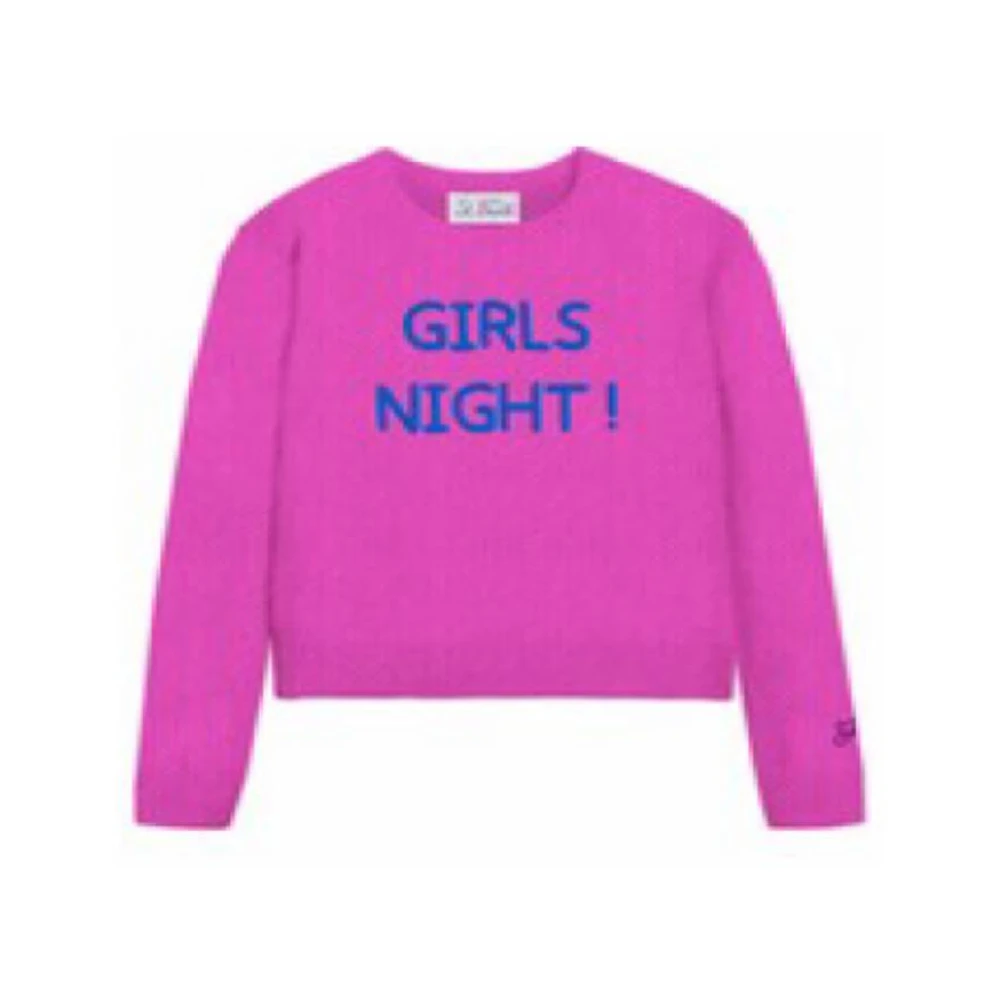 MC2 Saint Barth Cashmere Crewneck Sweater Girls Night Pink Dames
