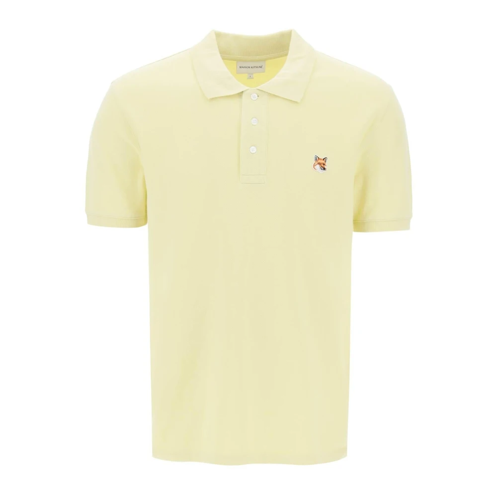 Maison Kitsuné Polo Shirts Yellow Heren