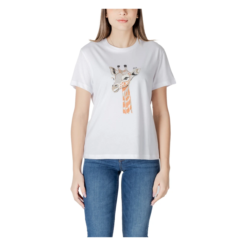 Liu Jo Elegante T-shirt met korte mouwen voor vrouwen White Dames