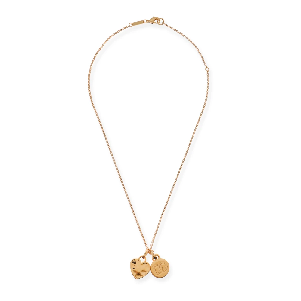 Dolce & Gabbana Women's Golden Bijoux Charm With Monogram Heart