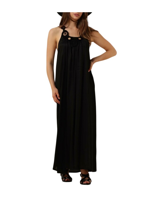 elegante-zwarte-satijnen-midi-jurk