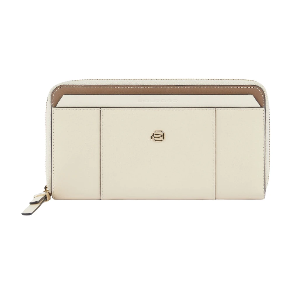 Piquadro Beige Circle Rfid Plånbok