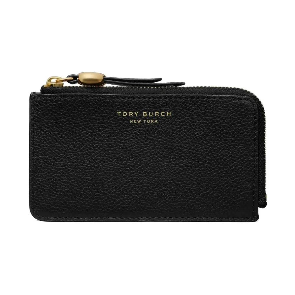 Tory Burch Women's Black Wallets & Cardholders, One Size, Romy Zip Card Case