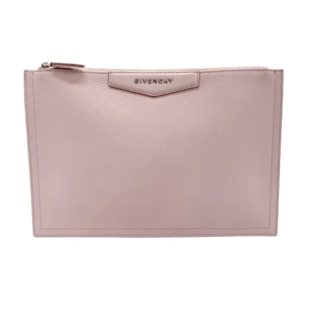 Givenchy Pre-owned Leather clutches Pink Dames