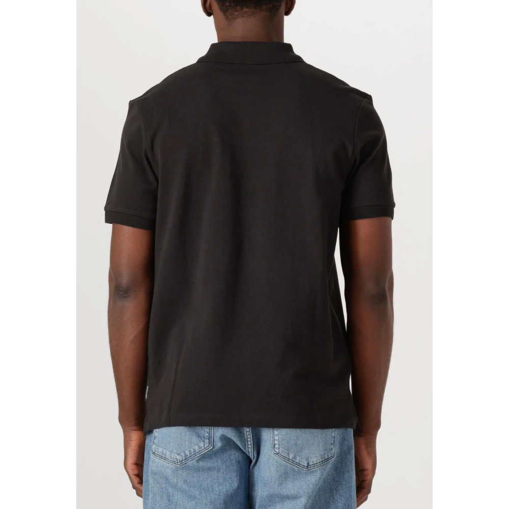 Scotch & Soda Heren Logo Pique Polo Shirt Black Heren