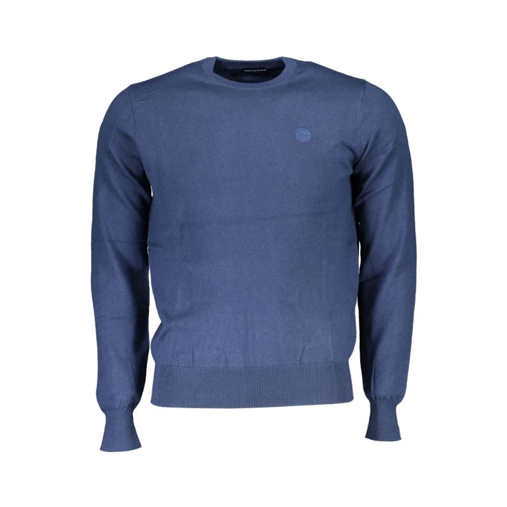 North Sails Gezellige Blauwe Trui met Ronde Hals Blue Heren