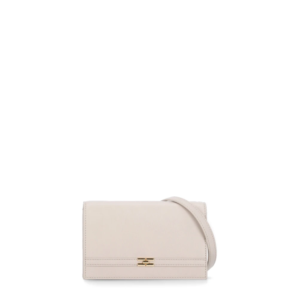Elisabetta Franchi Beige Pochette met Kettingband Beige Dames
