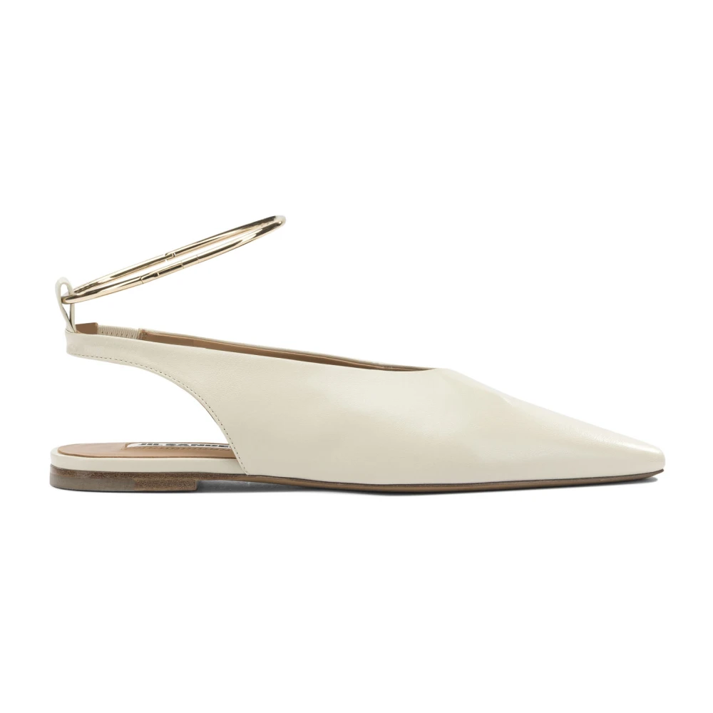 Jil Sander Women's Beige Ballerina Shoes, 4 Uk, Ballerina
