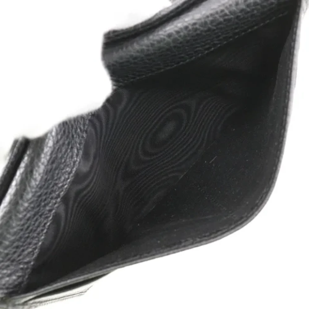 Gucci Vintage Pre-owned Leather wallets Black Dames