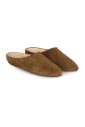 babouche-en-daim-marron
