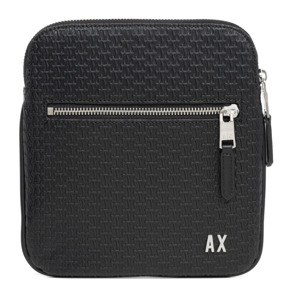 Armani Exchange Crossbody tas met verstelbare schouderband Black Heren