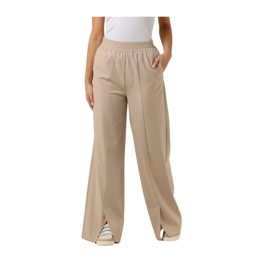 Alix The Label Wijde broeken voor trendy vrouwen Beige Dames