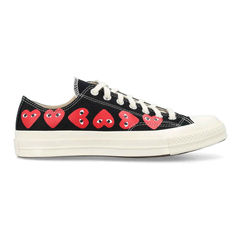 Converse Hart Print Lage Top Sneaker Heren Schoenen Zwart