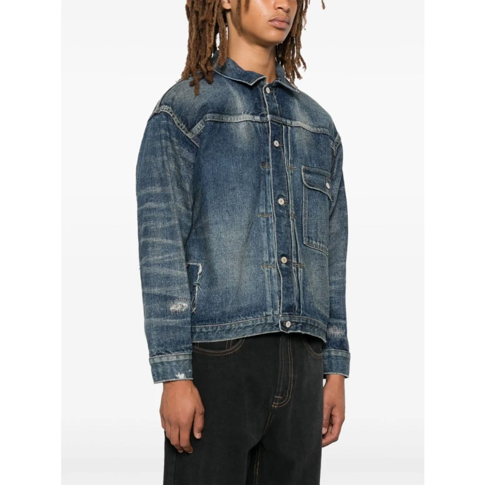 Junya Watanabe Stijlvolle Jas voor Mannen Blue Heren
