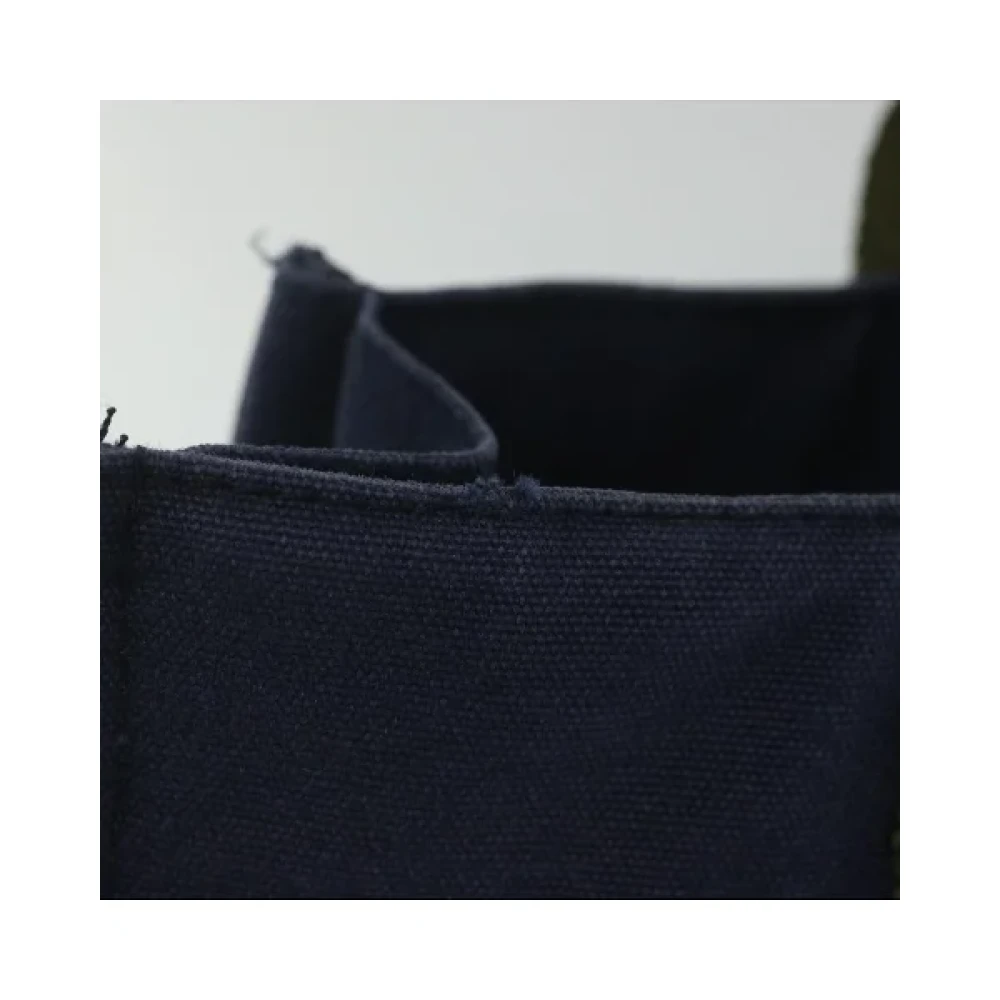 Hermès Vintage Pre-owned Cotton handbags Blue Dames