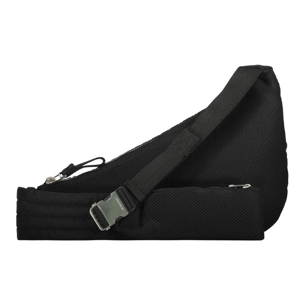 Bottega Veneta Mesh Nylon Heuptas Black Heren