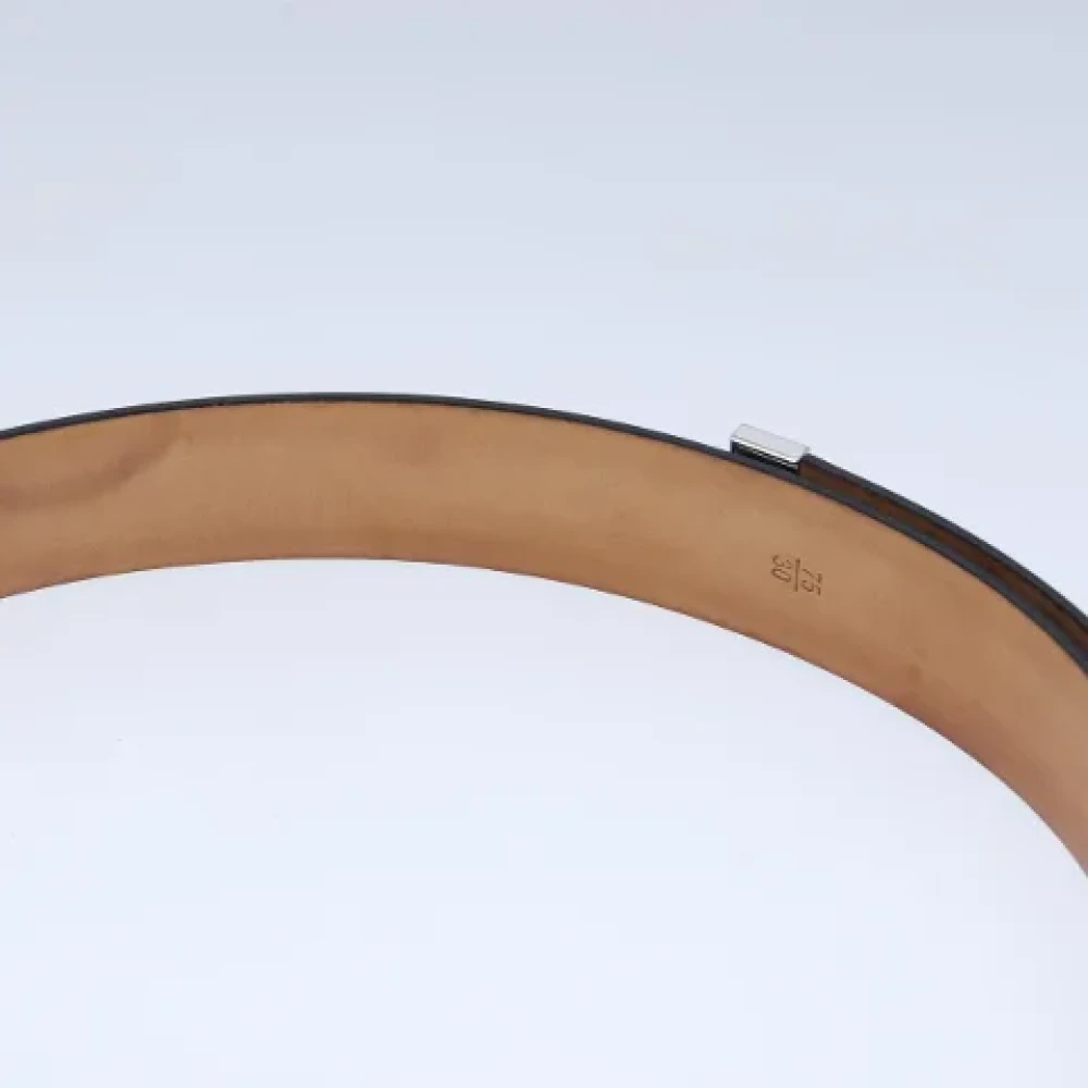 Louis Vuitton Vintage Pre-owned Leather belts Black Dames