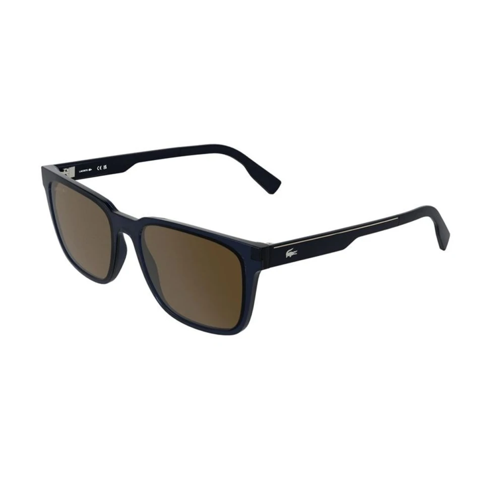 Lacoste Men's Blue Rectangle Sunglasses - Sunglasses - 55 Mm - Accessories