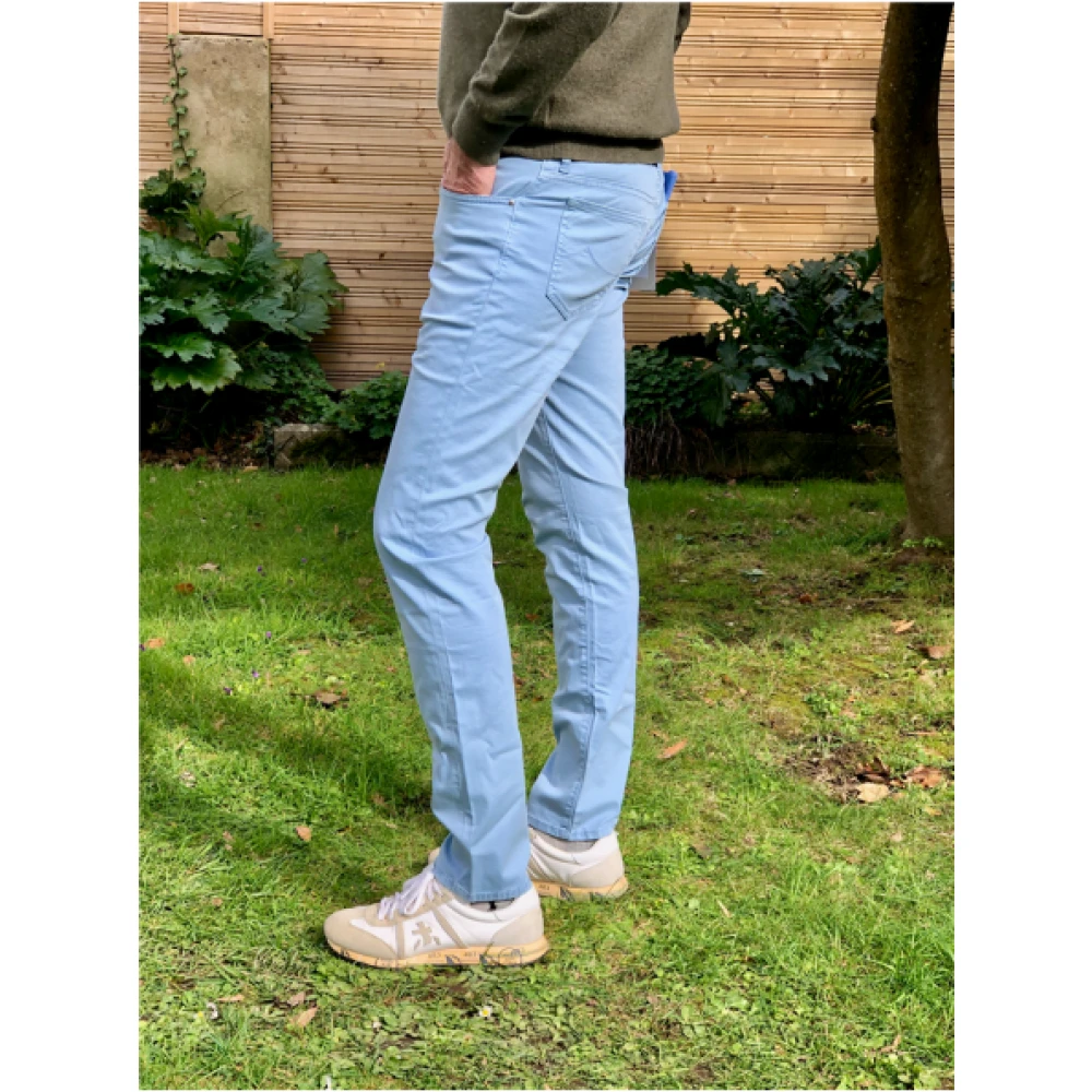 Jacob Cohën Denim Jeans met katoen en lyocell mix Blue Heren