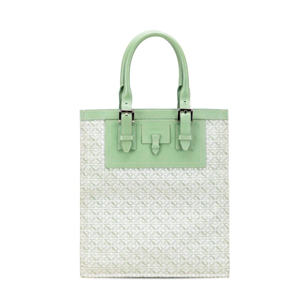Loewe Pre-Owned Women's Green Pre-Owned Printed Tote Bag