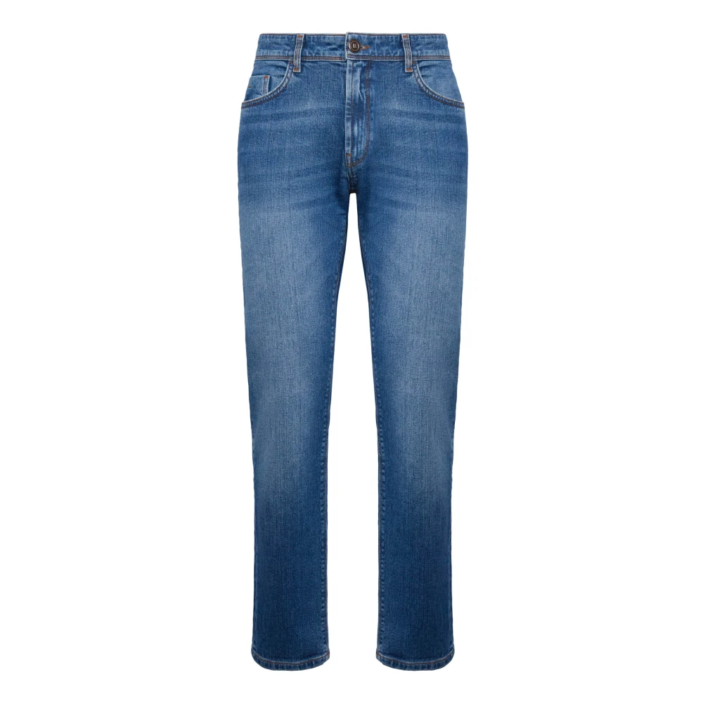Boggi Milano Stretch Denim Jeans Blue Heren