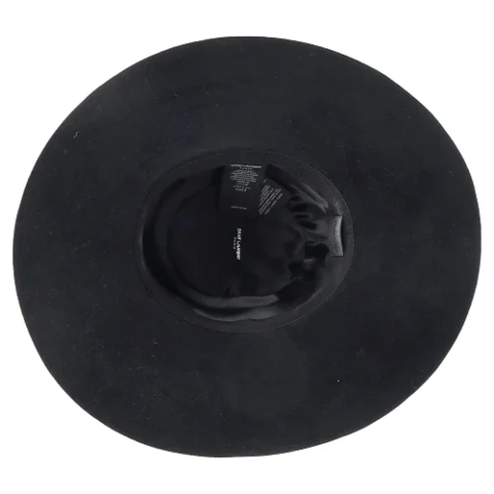 Yves Saint Laurent Vintage Pre-owned Wool hats Black Dames