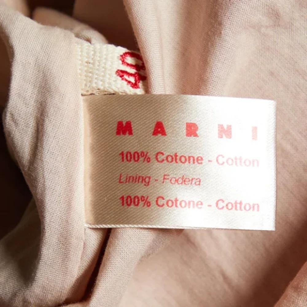 Marni Pre-owned Cotton dresses Red Dames