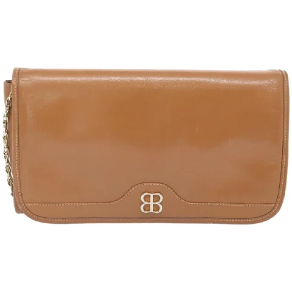 Balenciaga Vintage Pre-owned Leather balenciaga-bags Brown Dames