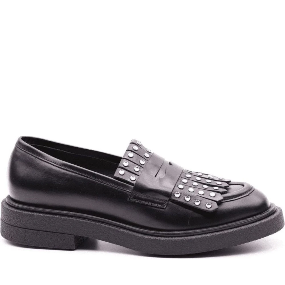 Carmens Svarta Frans Loafers Black, Dam