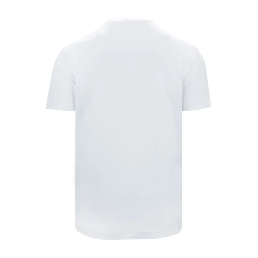 Dsquared2 Heren Grafische Print Katoenen T-Shirt White Heren