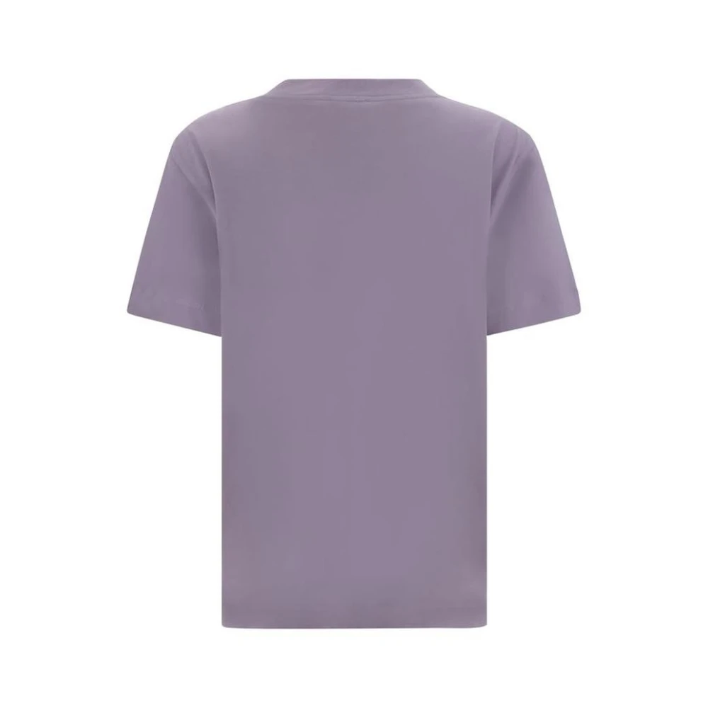 BRUNELLO CUCINELLI Zakdetail Katoenen T-shirt Purple Dames