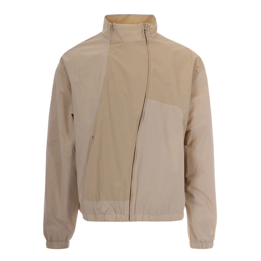 Arte Antwerp Men's Brown Curve Zipper Jacket - Light Jackets - M - Jackets