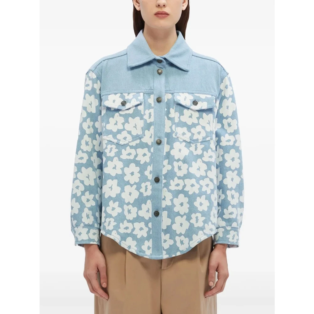 Msgm Stijlvolle Shirt voor Mannen Blue Dames