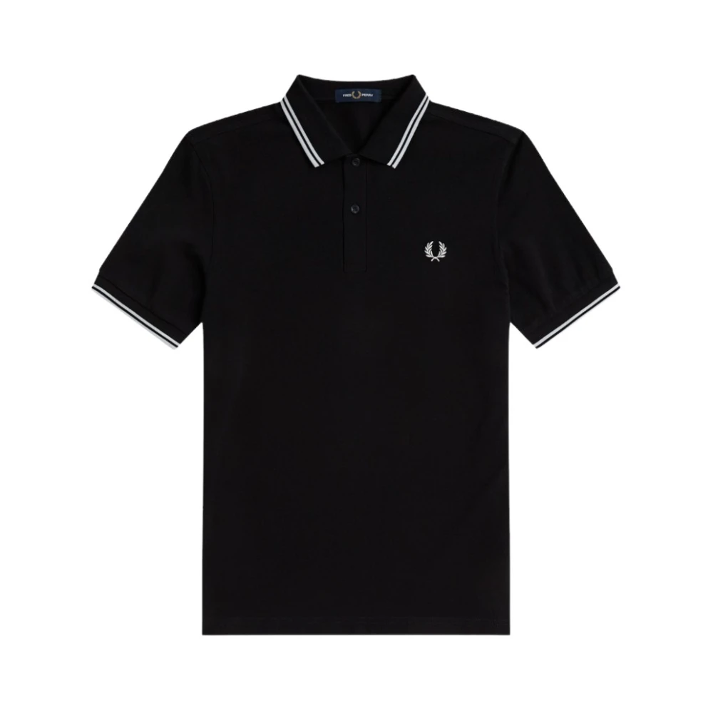 Fred Perry Klassisk Polo Tröja för Män Black, Herr