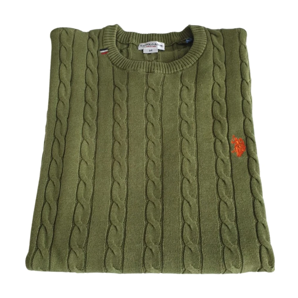 U.s. Polo Assn. Homme Vert - Knitwear > Round-Neck Knitwear
