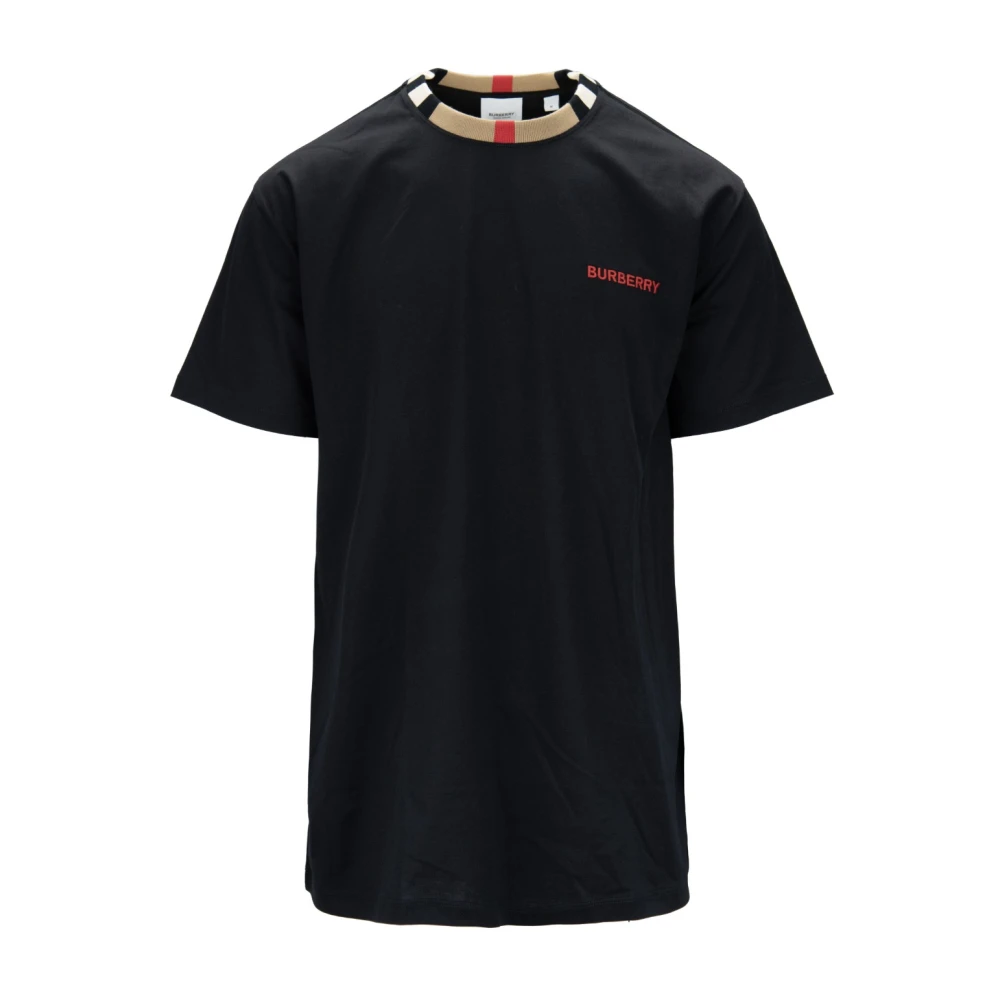 Burberry Heren Crew Neck Katoenen T-Shirt Black Heren