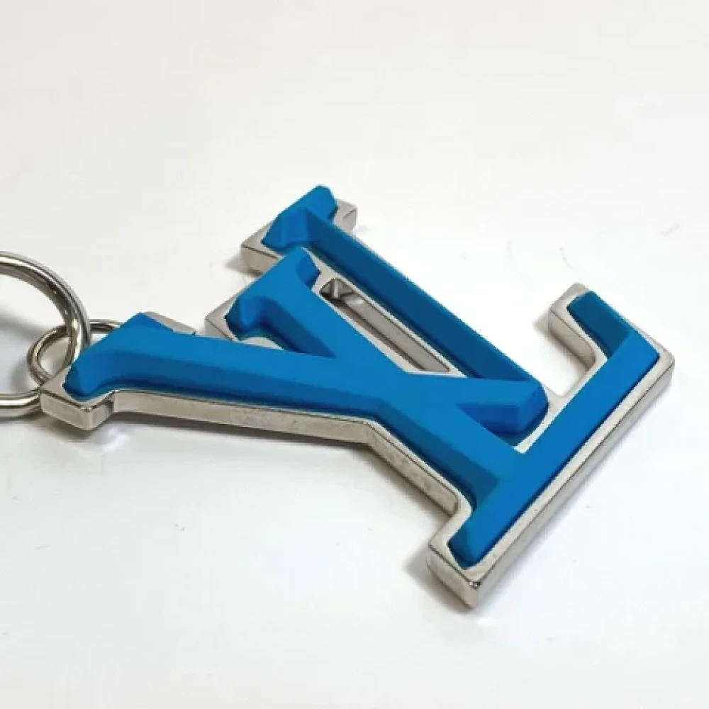 Louis Vuitton Vintage Pre-owned Fabric key-holders Blue Dames