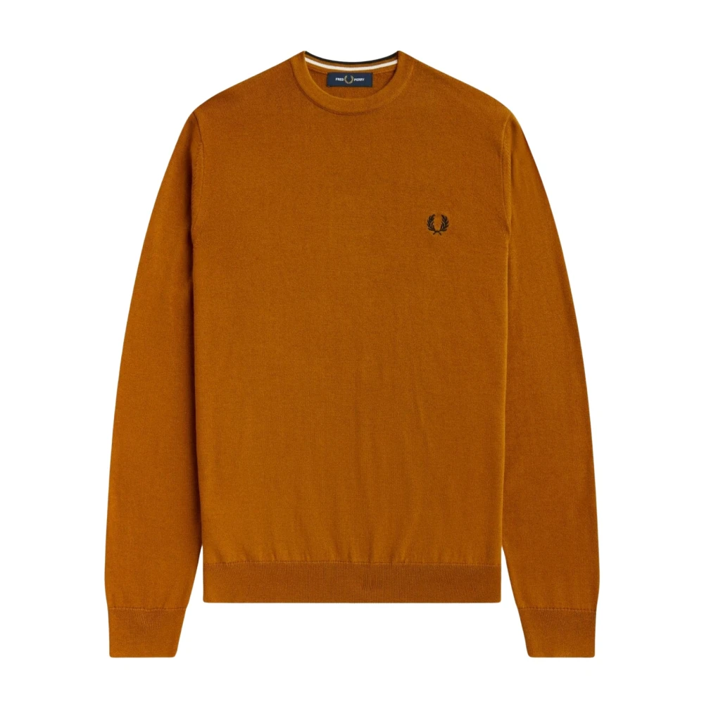 Fred Perry Klassieke Crewneck Sweater Brown Heren