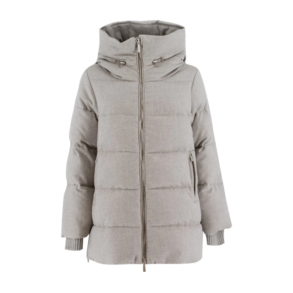 Moorer Women's Gray Winter Jackets, Xs, Short Jacket
