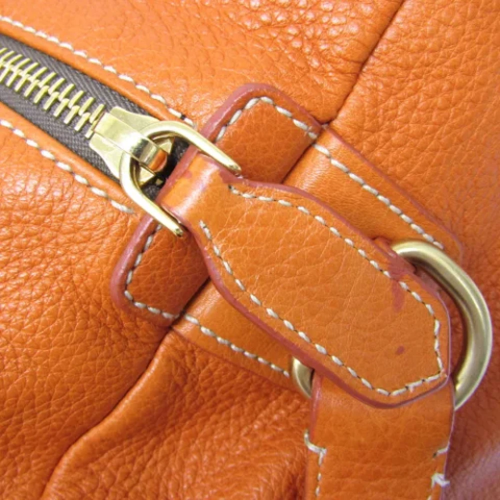 Prada Vintage Pre-owned Leather prada-bags Orange Dames